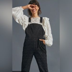 WeWoreWhat Rhinestone Bedazzled Black Denim Overalls Sz. XS